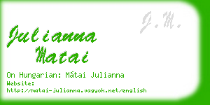 julianna matai business card