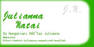 julianna matai business card